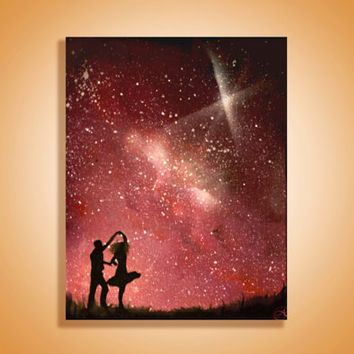 354x354 Couple Canvas Painting Ideas - Couple Canvas Painting