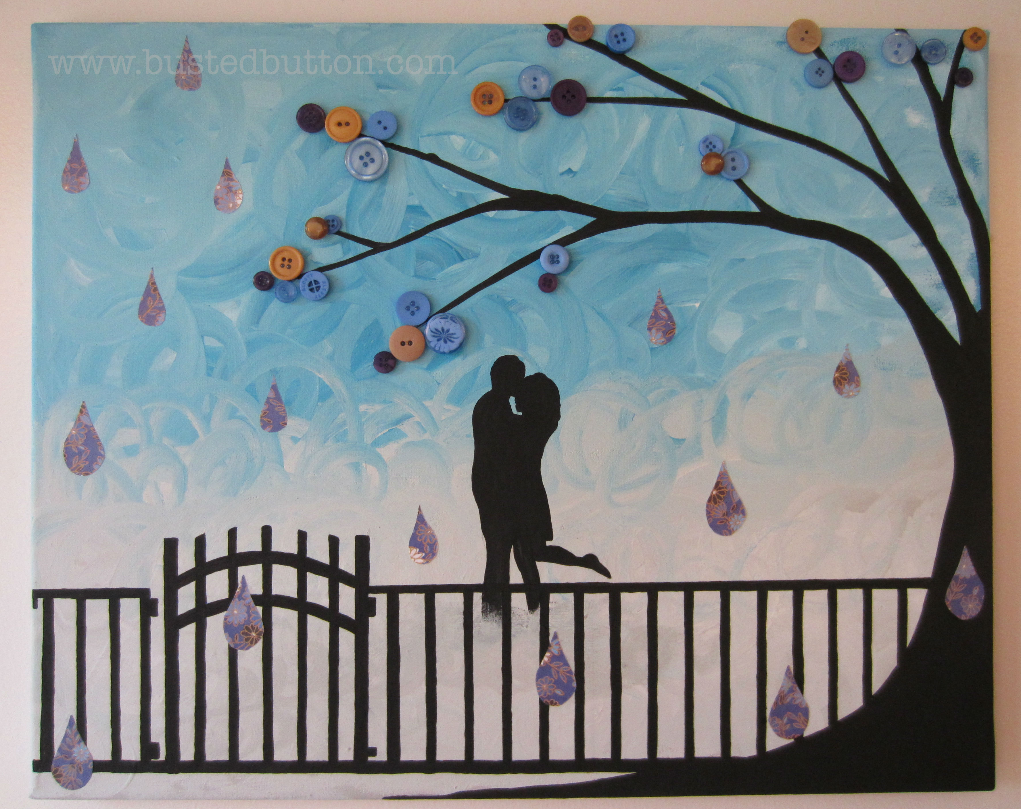 3552x2815 Wordless Wednesday Dancing In The Rain Busted Button - Couple Dancing In The Rain Painting