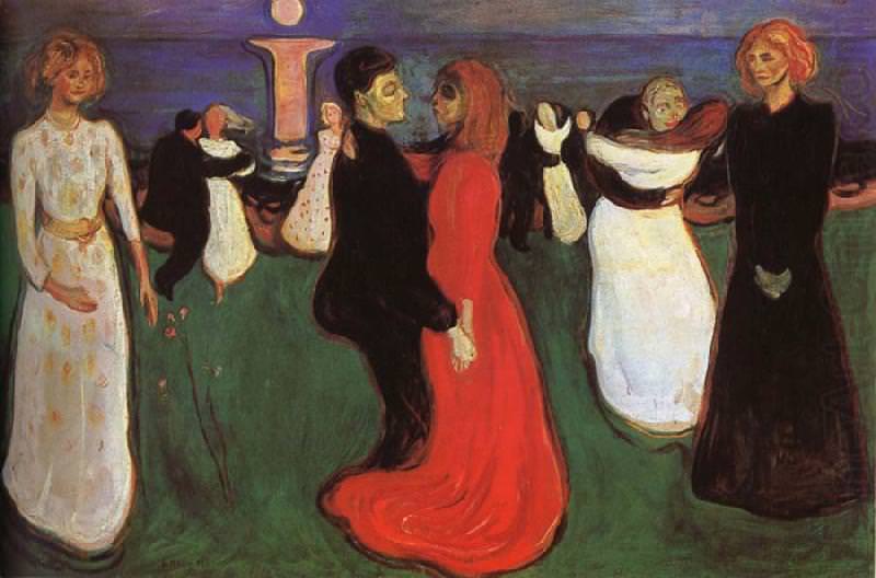 800x528 The Dance Of Life, 1899 By Edvard Munch - Couple Dancing On Beach Painting