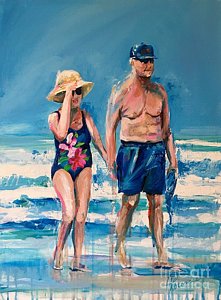 221x300 Couple Holding Hands Paintings - Couple Holding Hands Painting