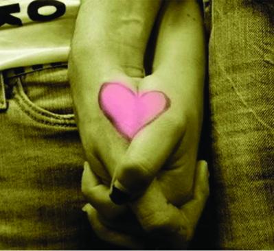 399x366 Preventing And Responding To Teen Dating Violence - Couple Holding Hands Painting