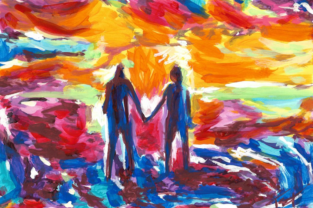 Couple Holding Hands Painting at Explore