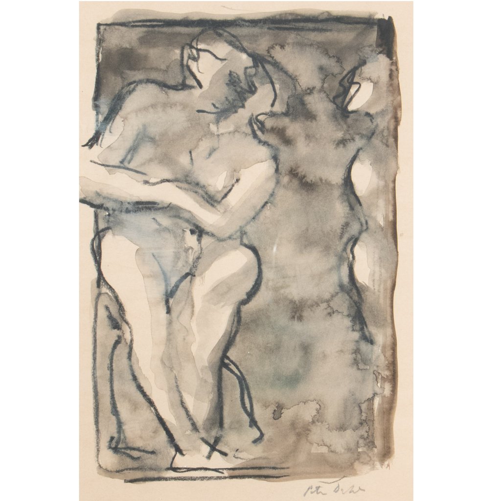 1024x1024 652 Painting By Peter Dahl Liefalmont - Couple Kissing Painting