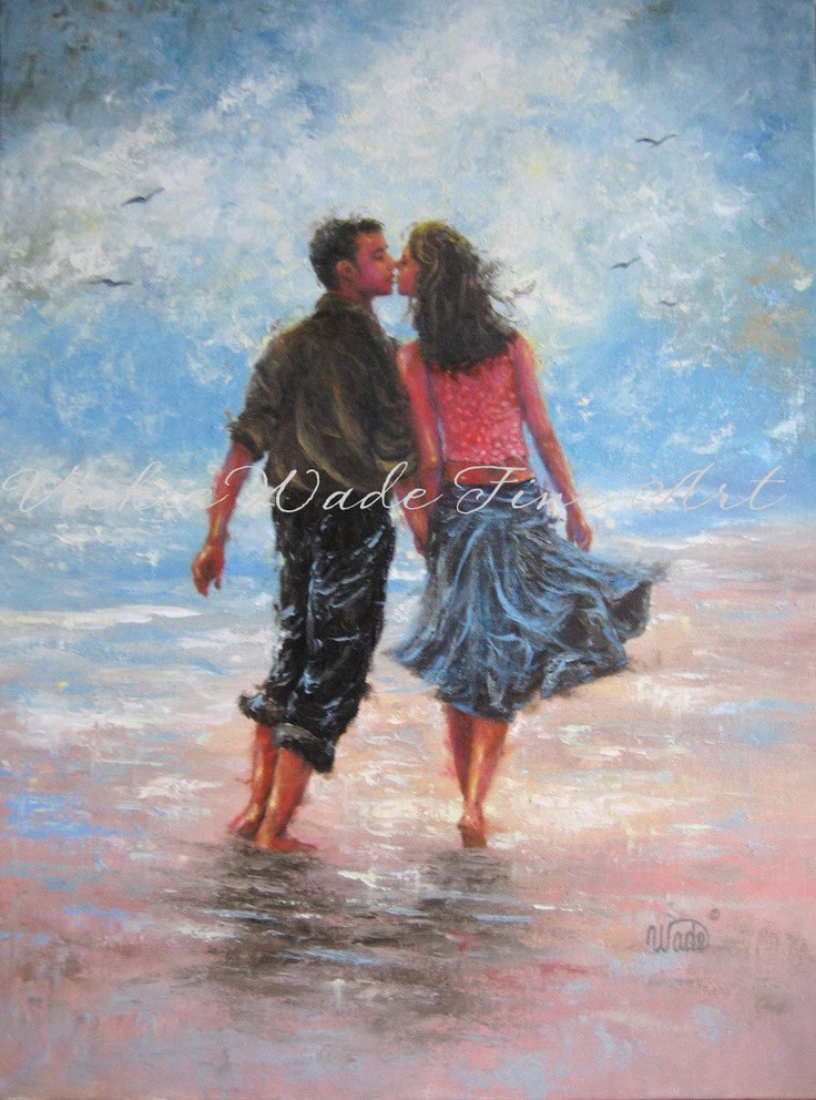 736x992 The 327 Best Together Or Apart (Multiple Figures In Art) Images - Couple Oil Painting