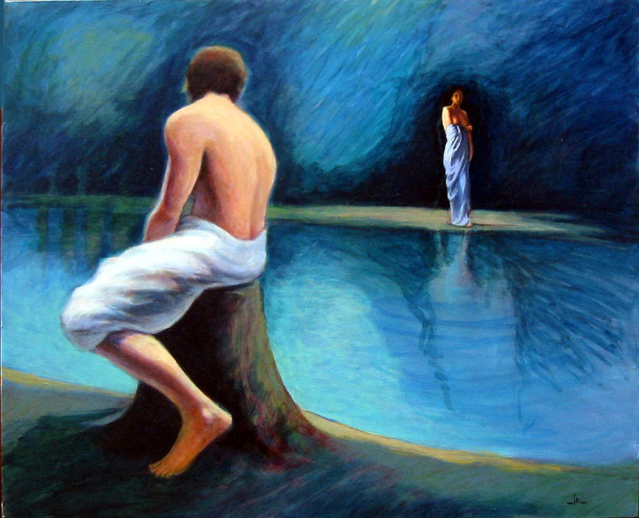 900x729 The Couple Painting By James Legros - Couple Painting