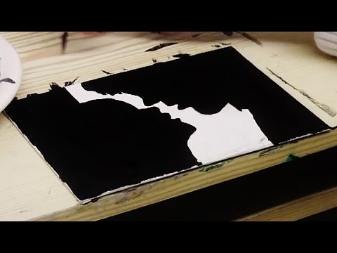 480x360 Beginners Acrylic Painting Lesson - Couple Silhouette Painting