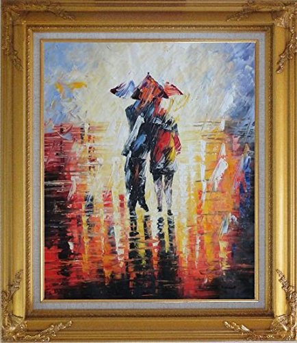 Couple Under Umbrella Painting