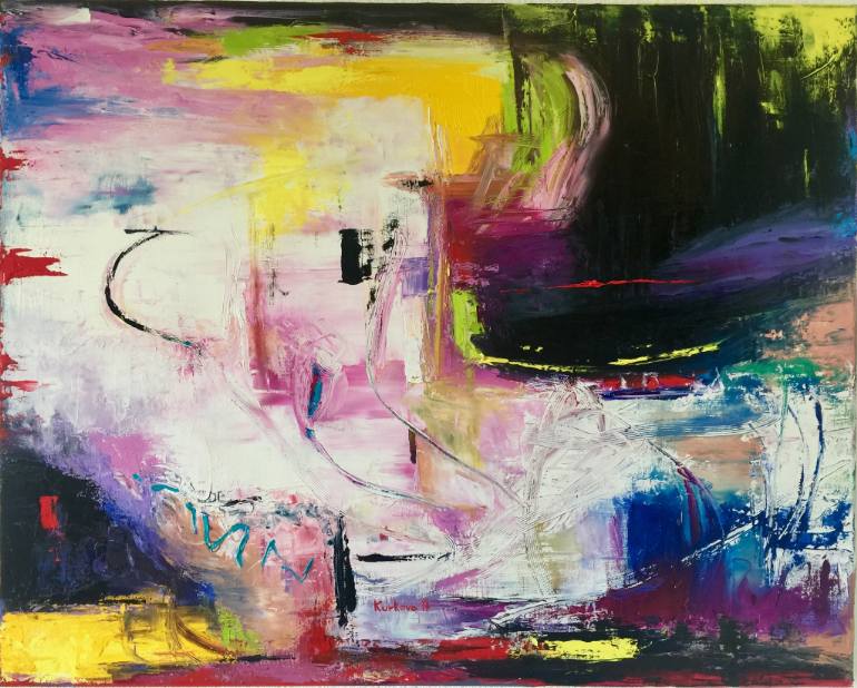 770x618 Saatchi Art Courage Painting By Irena Kurkova - Courage Painting