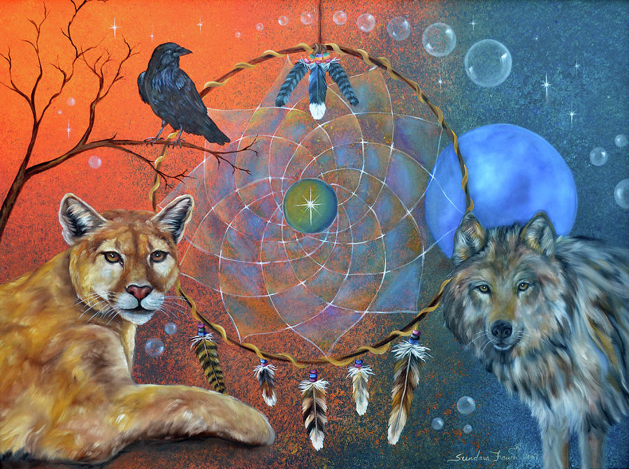 900x671 The Courage To Be Free Painting By Sundara Fawn - Courage Painting