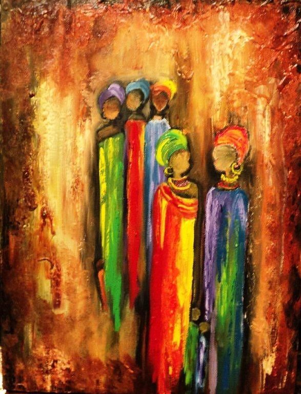 587x768 The Way Of A Woman Series Courage Painting Art!! - Courage Painting