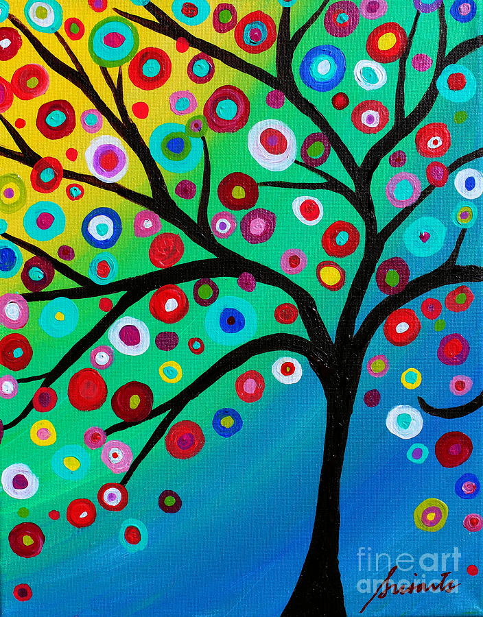 704x900 Tree Of Courage Painting By Pristine Cartera Turkus - Courage Painting