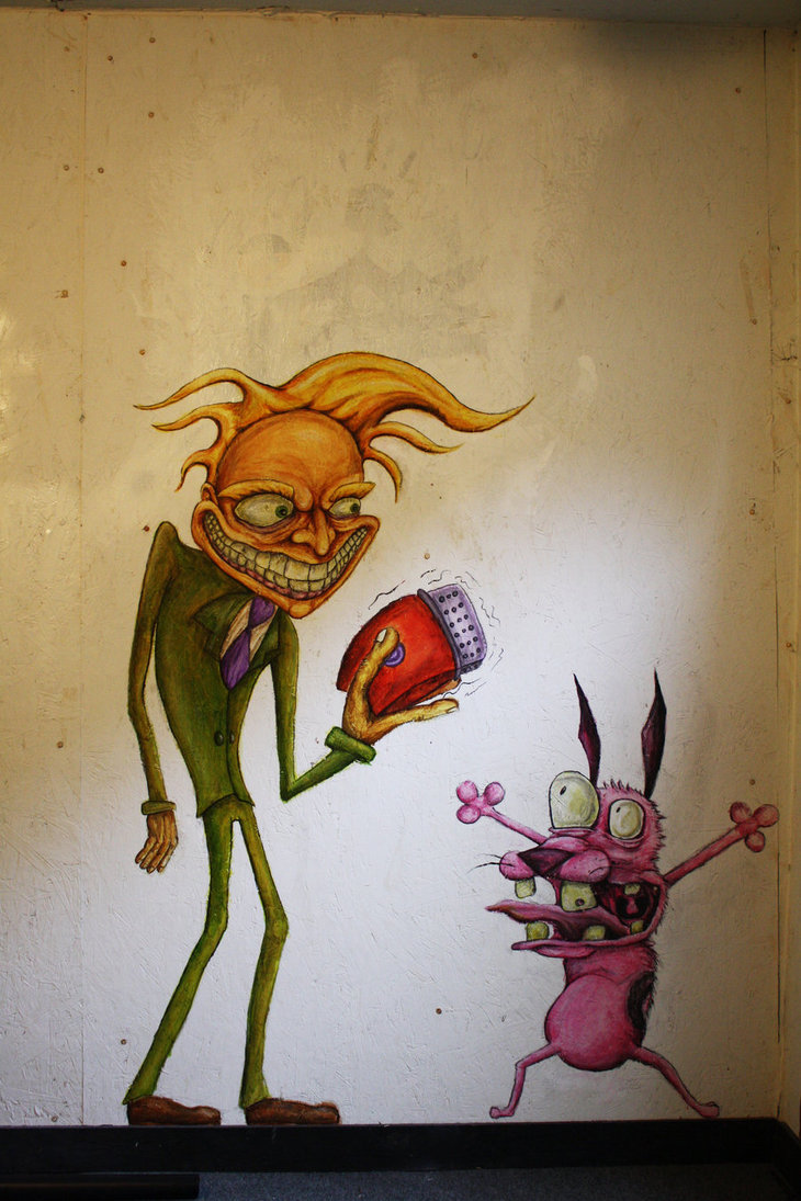 730x1095 Courage The Cowardly Dog By Zombiebunny9 - Courage The Cowardly Dog Painting