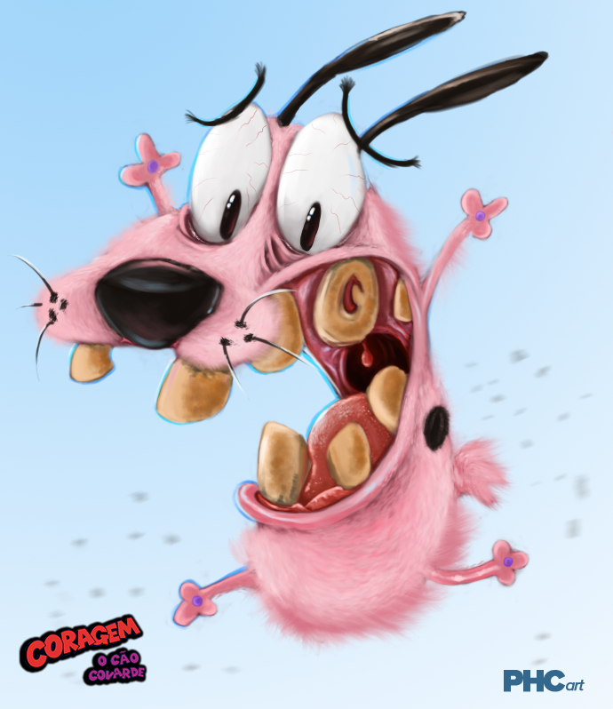 Courage The Cowardly Dog Painting At Paintingvalleycom Explore