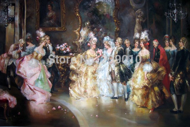 640x426 Free Shipping Classical Court Figure Prints Painting Royalty - Court Painting