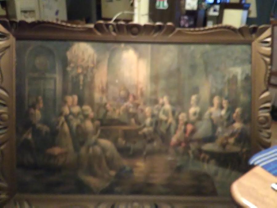 900x675 Concert At Court Painting By Ricky Yoder - Court Painting