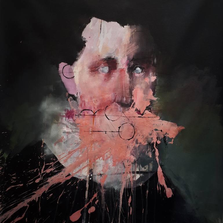 770x770 Saatchi Art Portrayed Chaos Pink Sauce Courtesan Painting By - Courtesan Painting