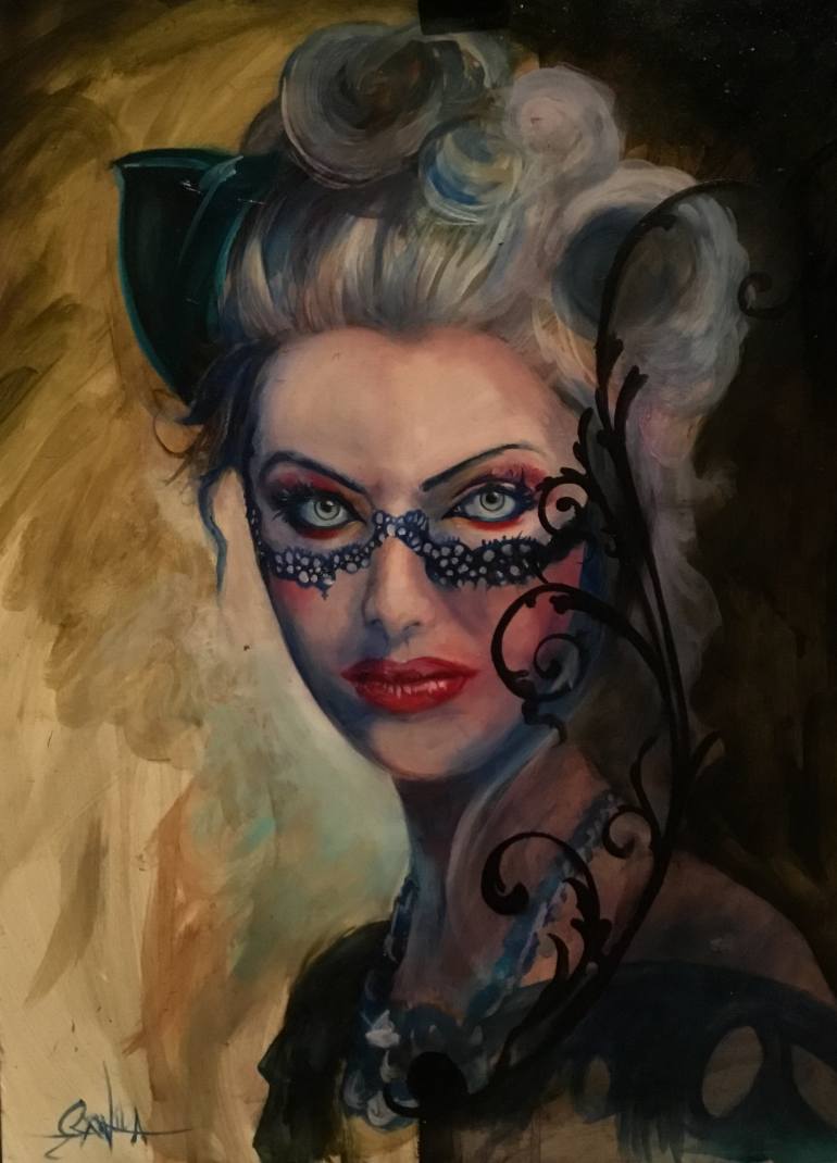 770x1070 Saatchi Art The Courtesan Painting By Gianluca Fascetto - Courtesan Painting