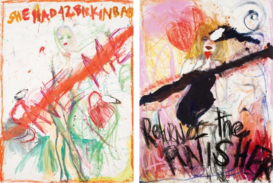 550x369 Downtown Gallery Hopping W Magazine - Courtney Love Painting