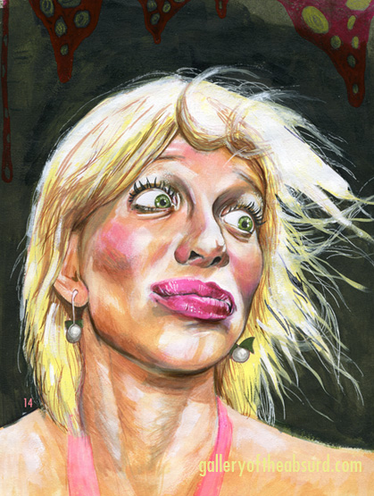419x555 Gota Art Show June 2009 Courtney Love - Courtney Love Painting