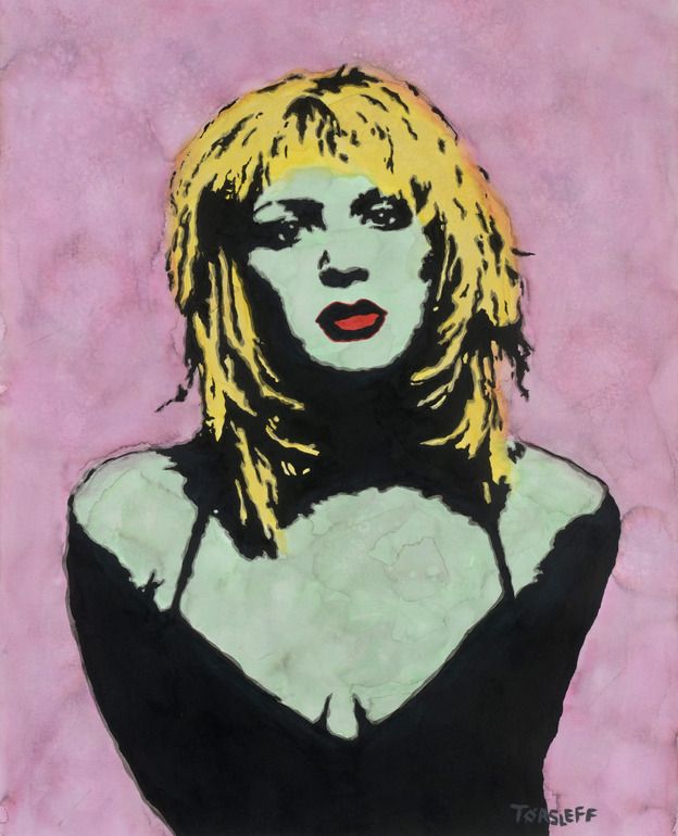 624x770 Art No Longer Available Saatchi Online, Saatchi - Courtney Love Painting