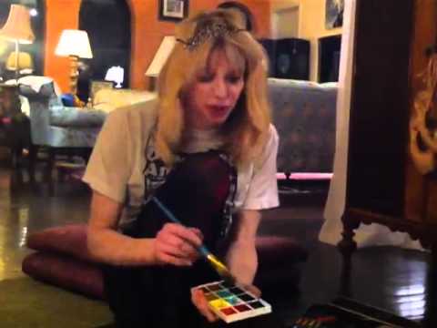 480x360 Behind The Scenes With Courtney Love (Art - Courtney Love Painting