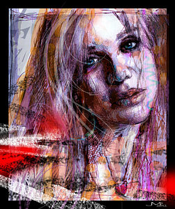 251x300 Courtney Love Art Fine Art America - Courtney Love Painting