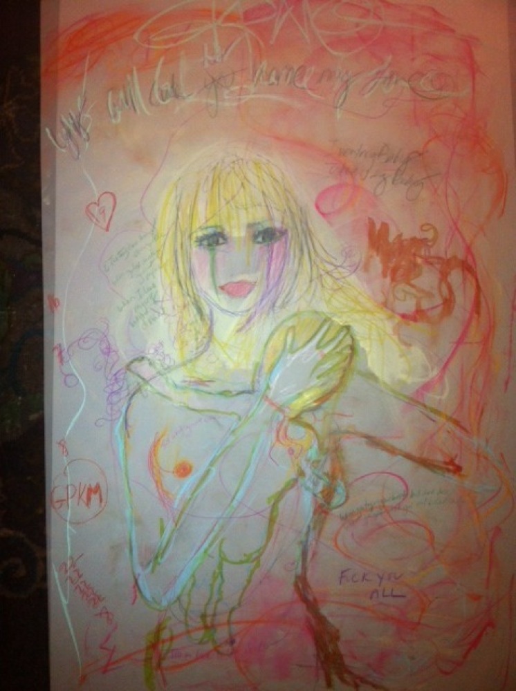 746x1000 Courtney Love Shares Her Paintings, Goes Behind The Scenes Of Her - Courtney Love Painting