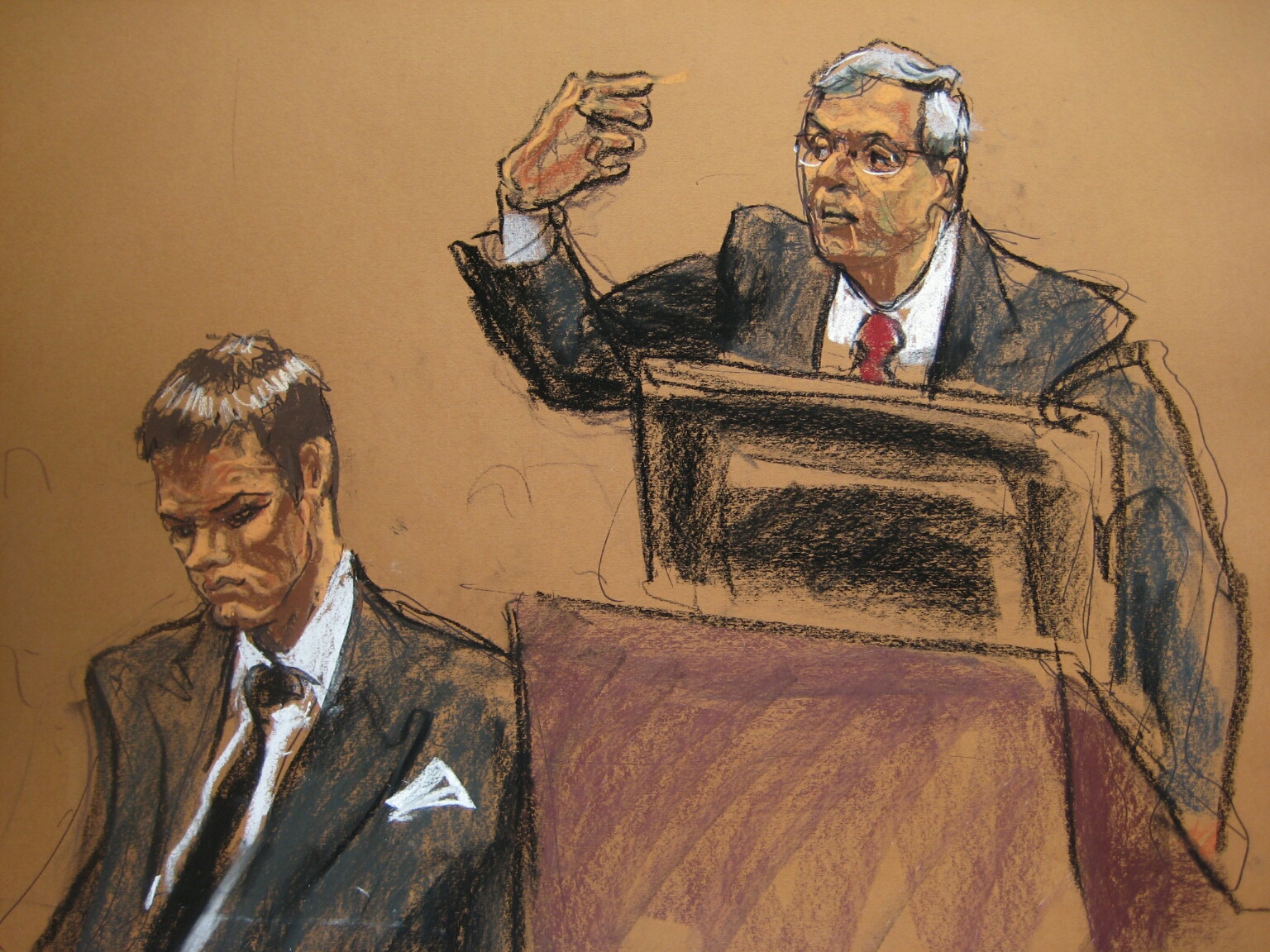 1536x1152 Courtroom Sketch Of Tom Brady - Courtroom Painting