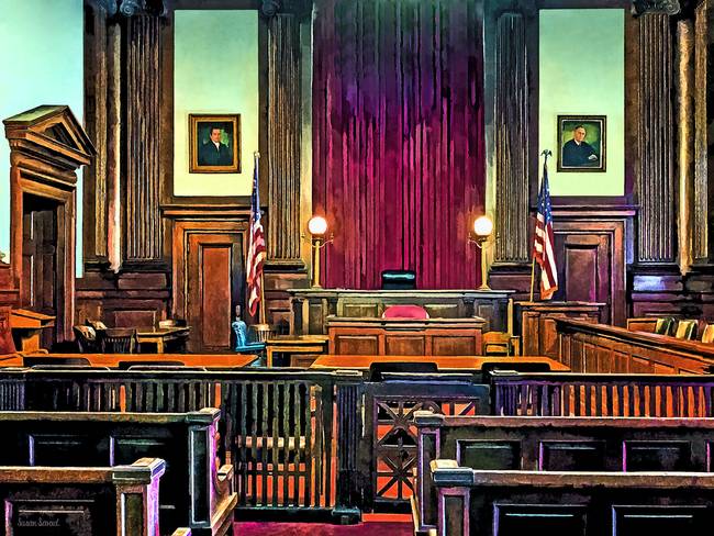 650x488 Stunning Courtroom Artwork For Sale On Fine Art Prints - Courtroom Painting