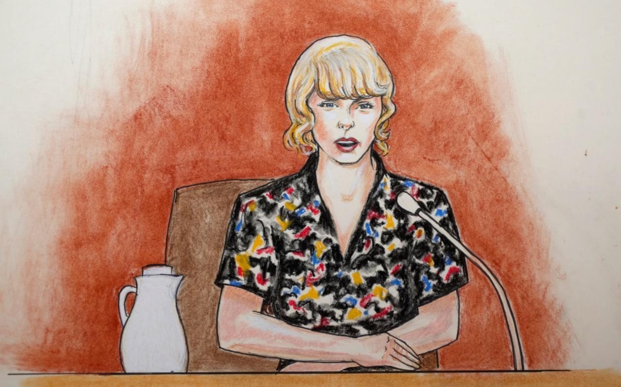 1281x799 Taylor Swift's Courtroom Sketch Artist Says He Struggled To Draw - Courtroom Painting