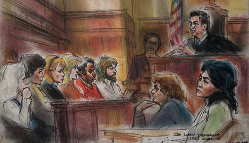 830x476 Uva Law Library Art Show To Feature Sketches From Notorious 20th - Courtroom Painting