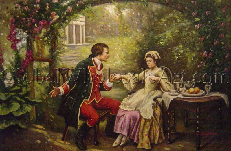 Courtship Painting at PaintingValley.com | Explore collection of ...