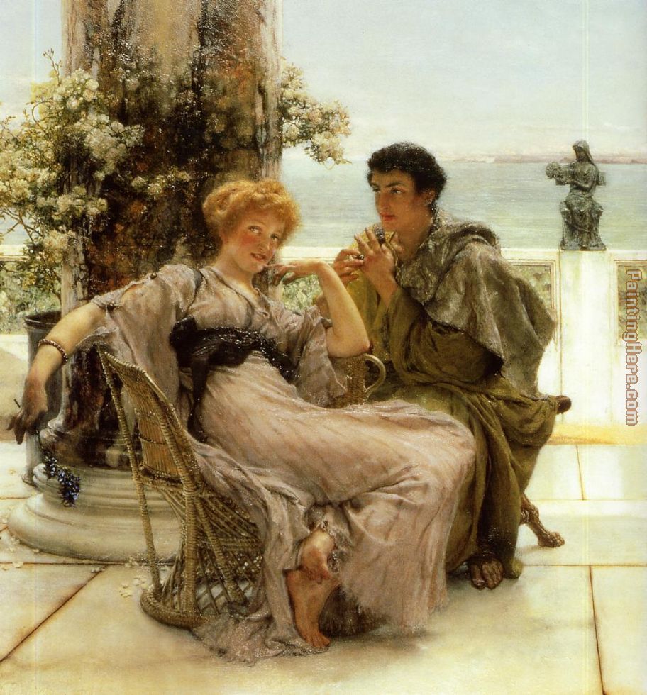 912x980 Sir Lawrence Alma Tadema Courtship The Proposal Painting Anysize - Courtship Painting