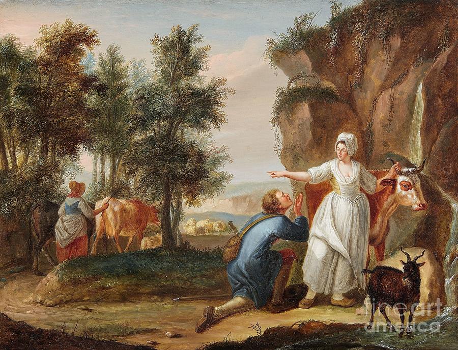 900x687 The Courtship Painting By Celestial Images - Courtship Painting