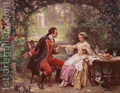400x311 The Courtship Of Washington Jean Leon Gerome Ferris Reproduction - Courtship Painting