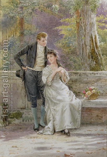 407x600 Courtship George Goodwin Kilburne Reproduction 1st Art Gallery - Courtship Painting