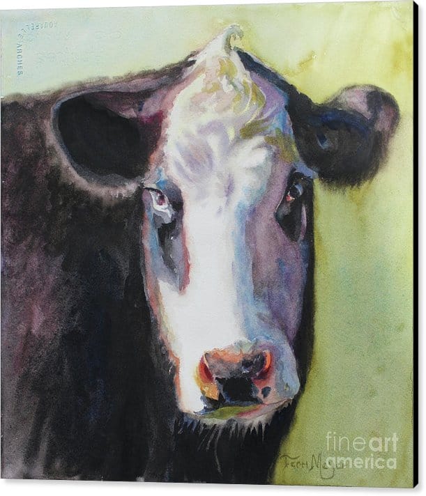 611x712 Framed Artwork Creative Chateau Online Gallery And Studio - Cow Artwork Painting
