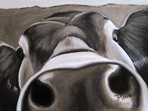 600x450 Cow Art - Cow Artwork Painting