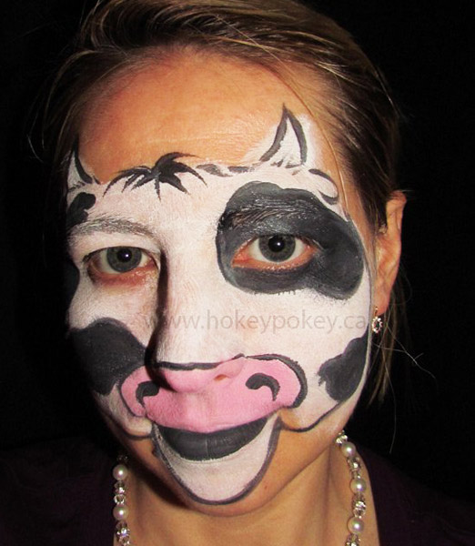 522x600 Face Paint Gallery. Face Painting Gallery. Face Painting Photo - Cow Face Painting