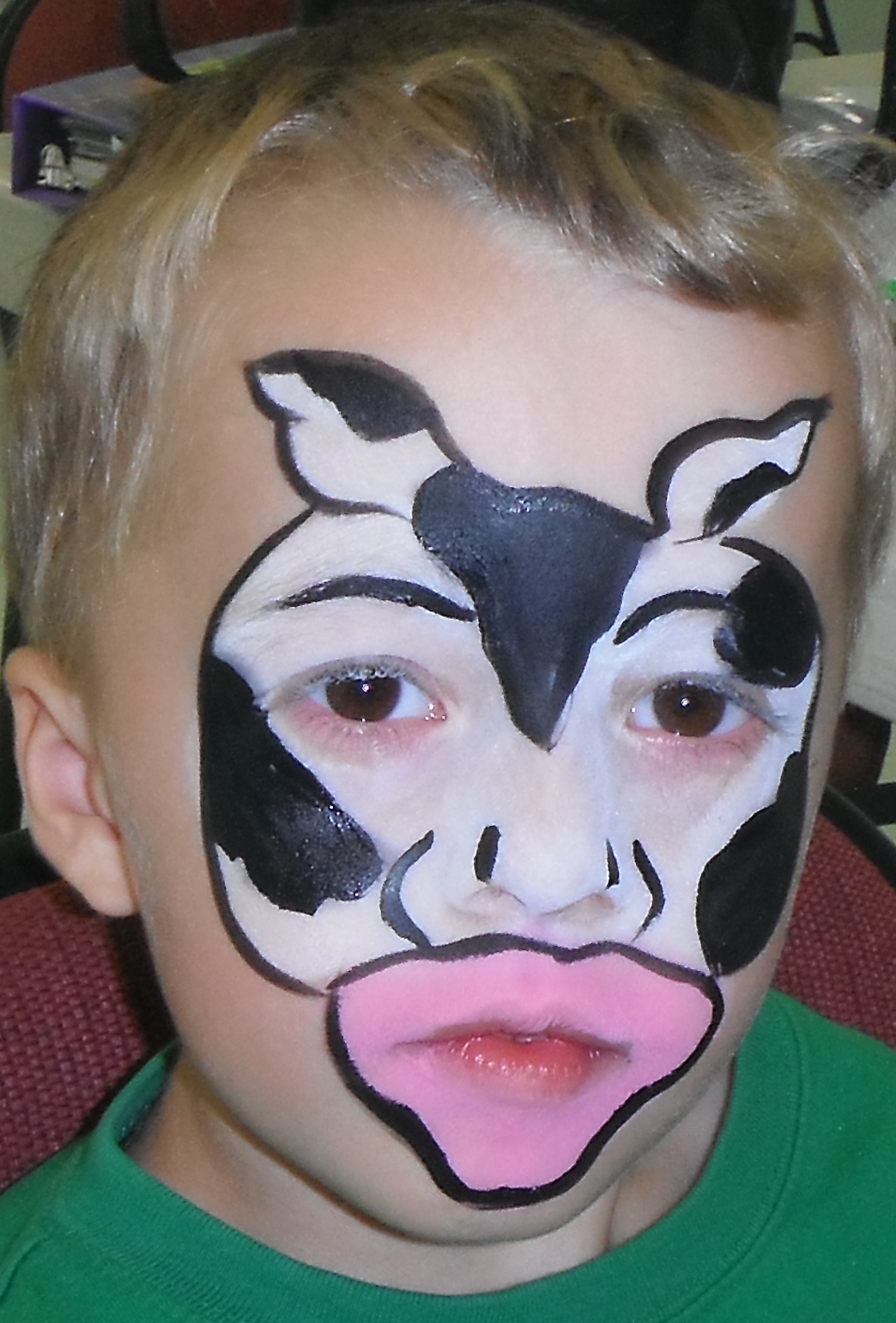 1044x1541 Fantasy Face Painting - Cow Face Painting
