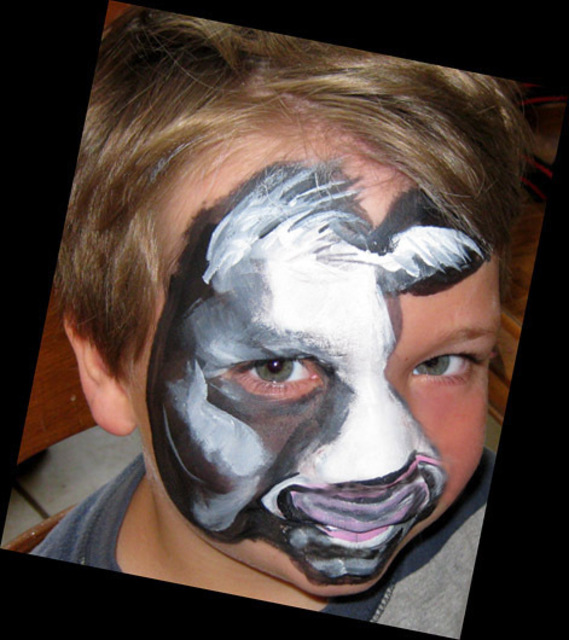 569x640 Karen Mercer Artwork Cow Face Paint Original Other Undecided Art - Cow Face Painting