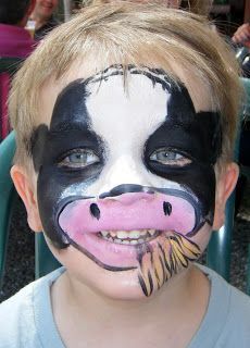 230x320 Cow Face Paint - Cow Face Painting