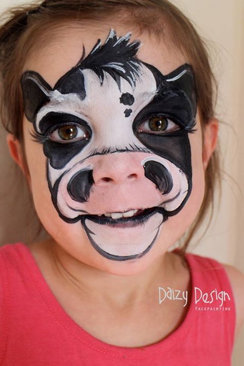 480x720 Cow Face Paint - Cow Face Painting