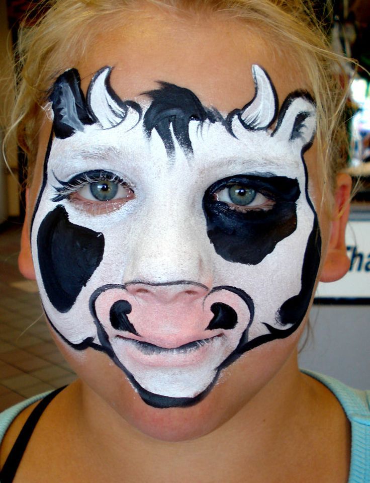 736x960 Maquillaje De Vaca - Cow Face Painting