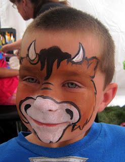 247x320 These Animal Faces Would Be Cute - Cow Face Painting