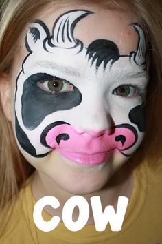 236x354 Cow Costume Face Paint Like The Bell Cow Appreciation Day Ideas - Cow Face Painting Ideas