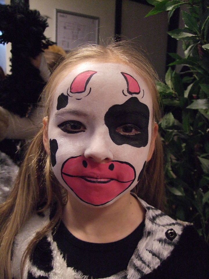 720x960 Cow Face Paint - Cow Face Painting Ideas