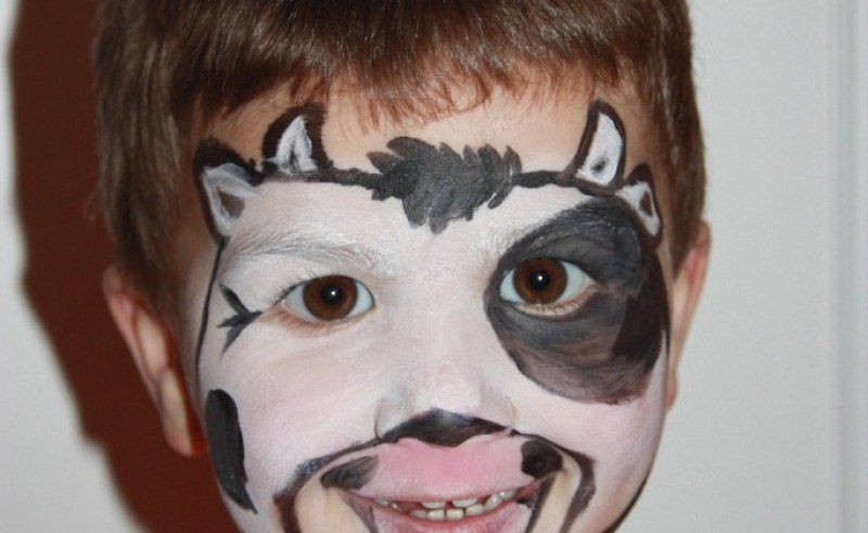 Cow Face Painting Ideas at PaintingValley.com | Explore collection of ...