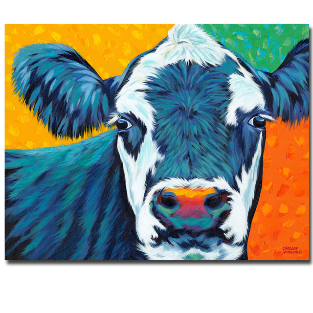 640x640 Online Shop 2017 Hot Sale Printed Oil Painting On Canvas Cow Head - Cow Head Painting