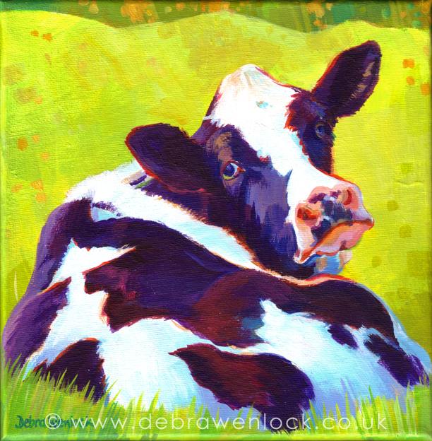 612x624 Debra Wenlock Art - Cow Painting